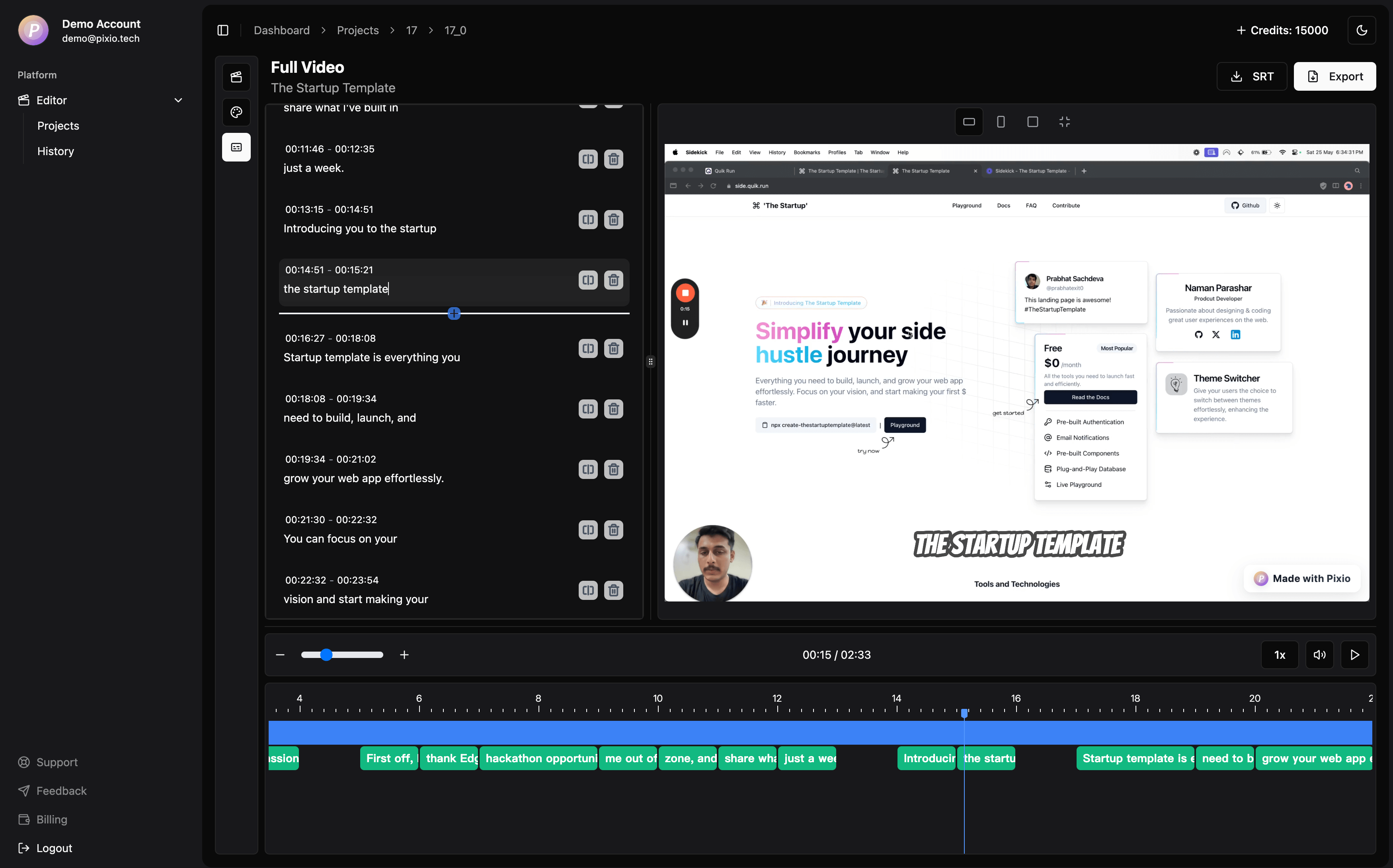 AI Portrait Studio Interface